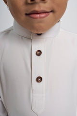 Patawali Boys Baju Melayu Cekak Musang - Antique White