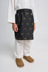 Patawali Boys Baju Melayu Cekak Musang - Antique White