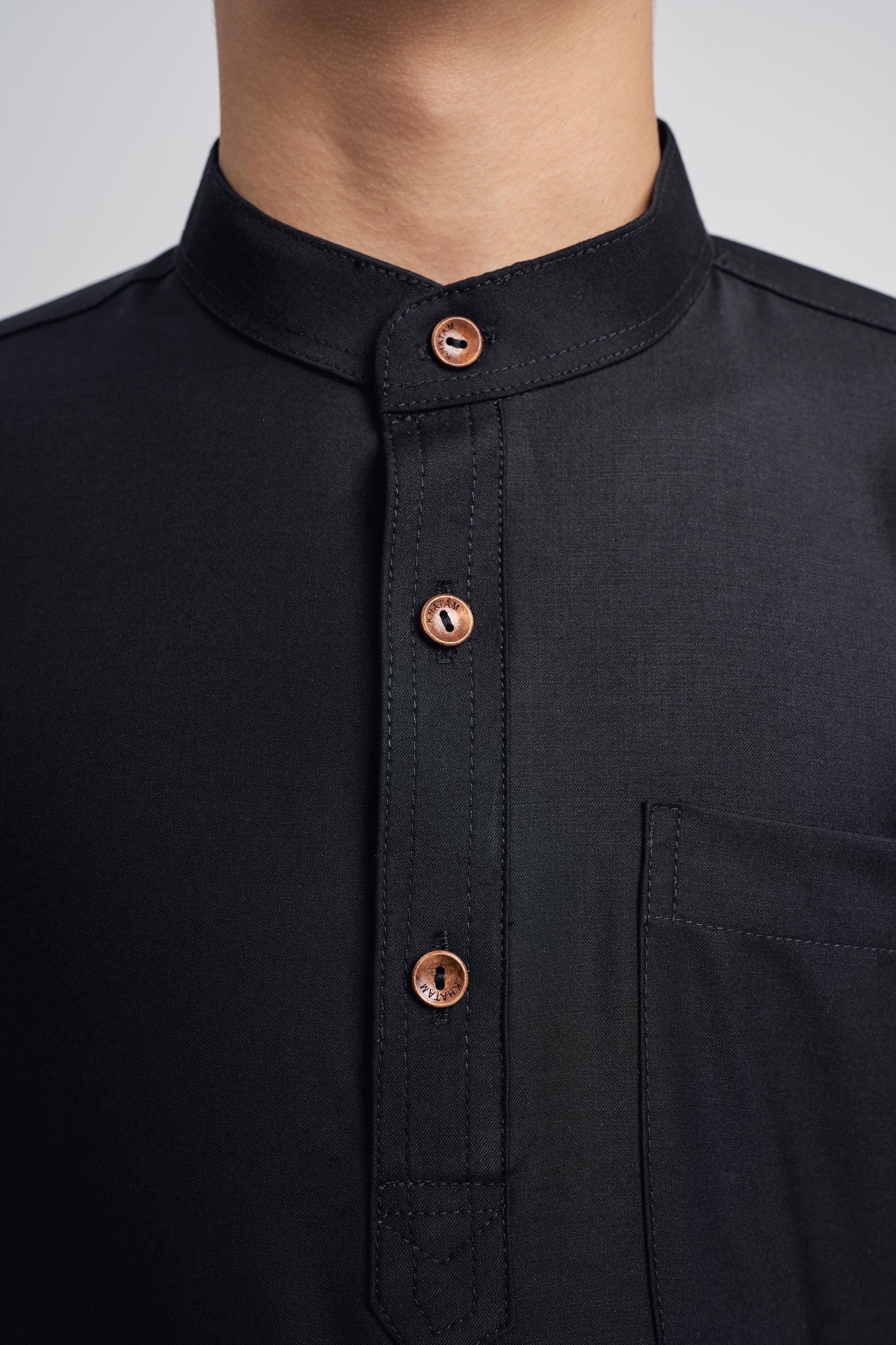 Patawali Boys Baju Melayu Cekak Musang - Opal Black