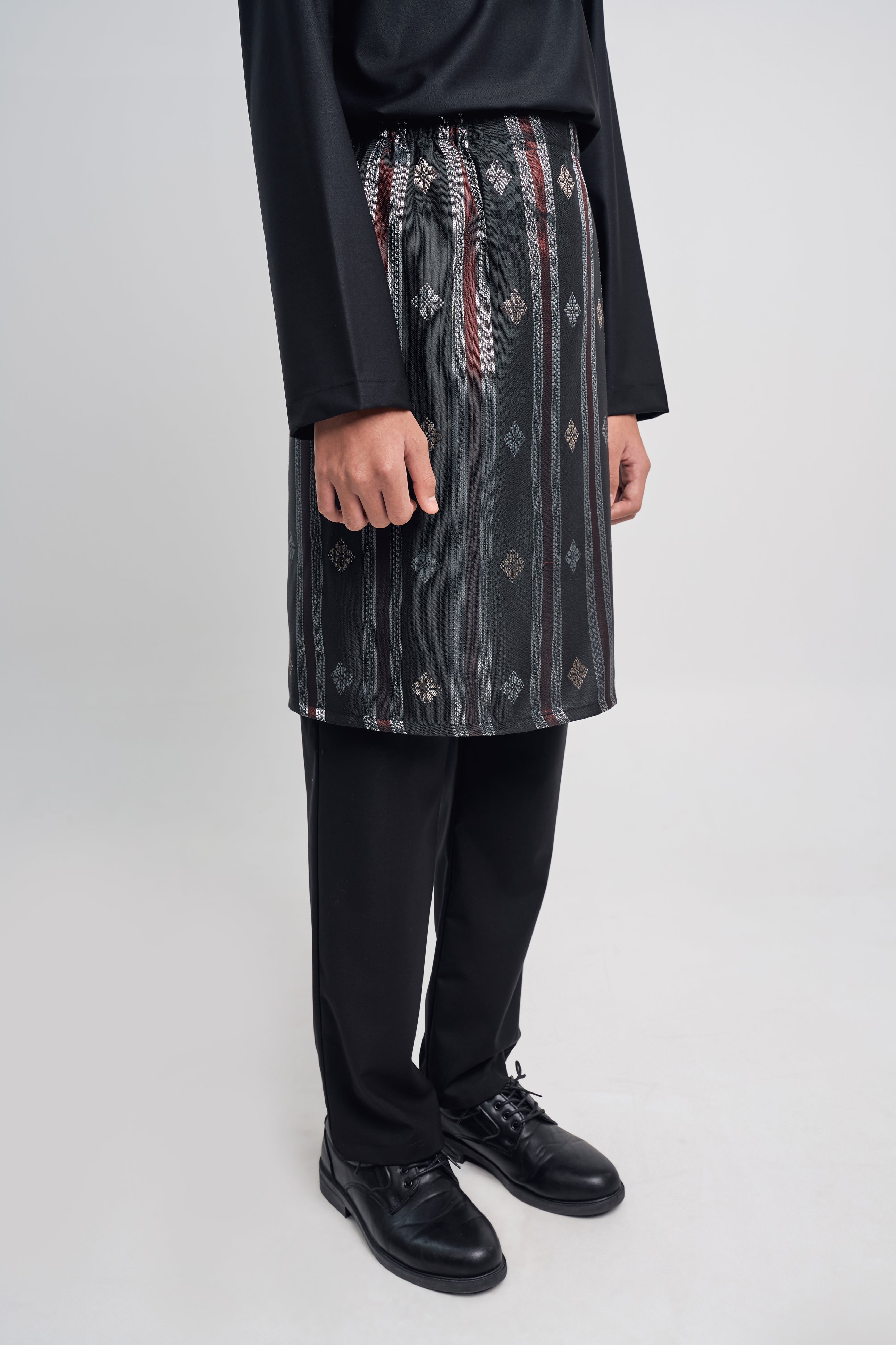 Patawali Boys Baju Melayu Cekak Musang - Opal Black