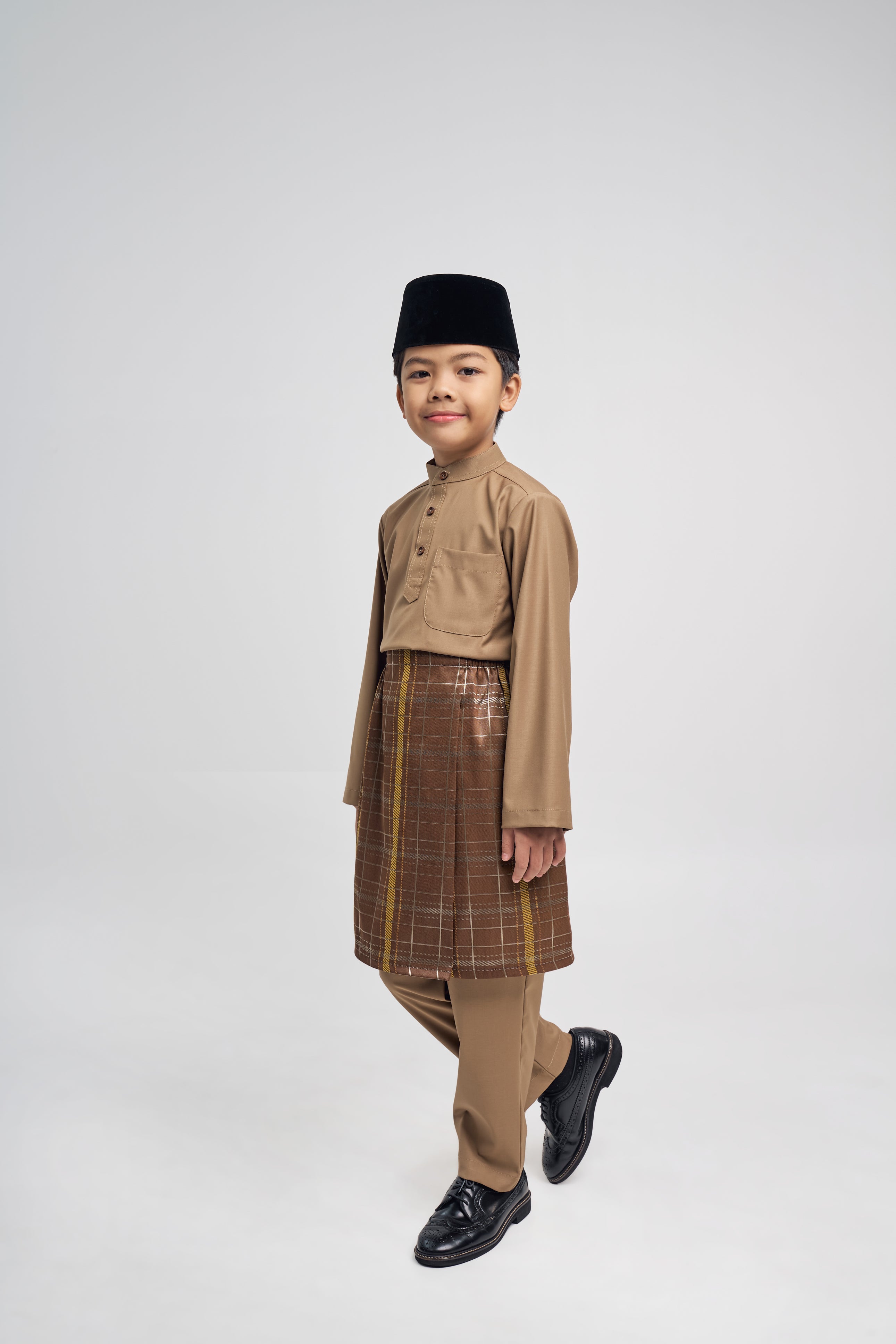 Patawali Boys Baju Melayu Cekak Musang - Hazel Brown