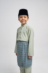 Patawali Boys Baju Melayu Cekak Musang - Mint Green