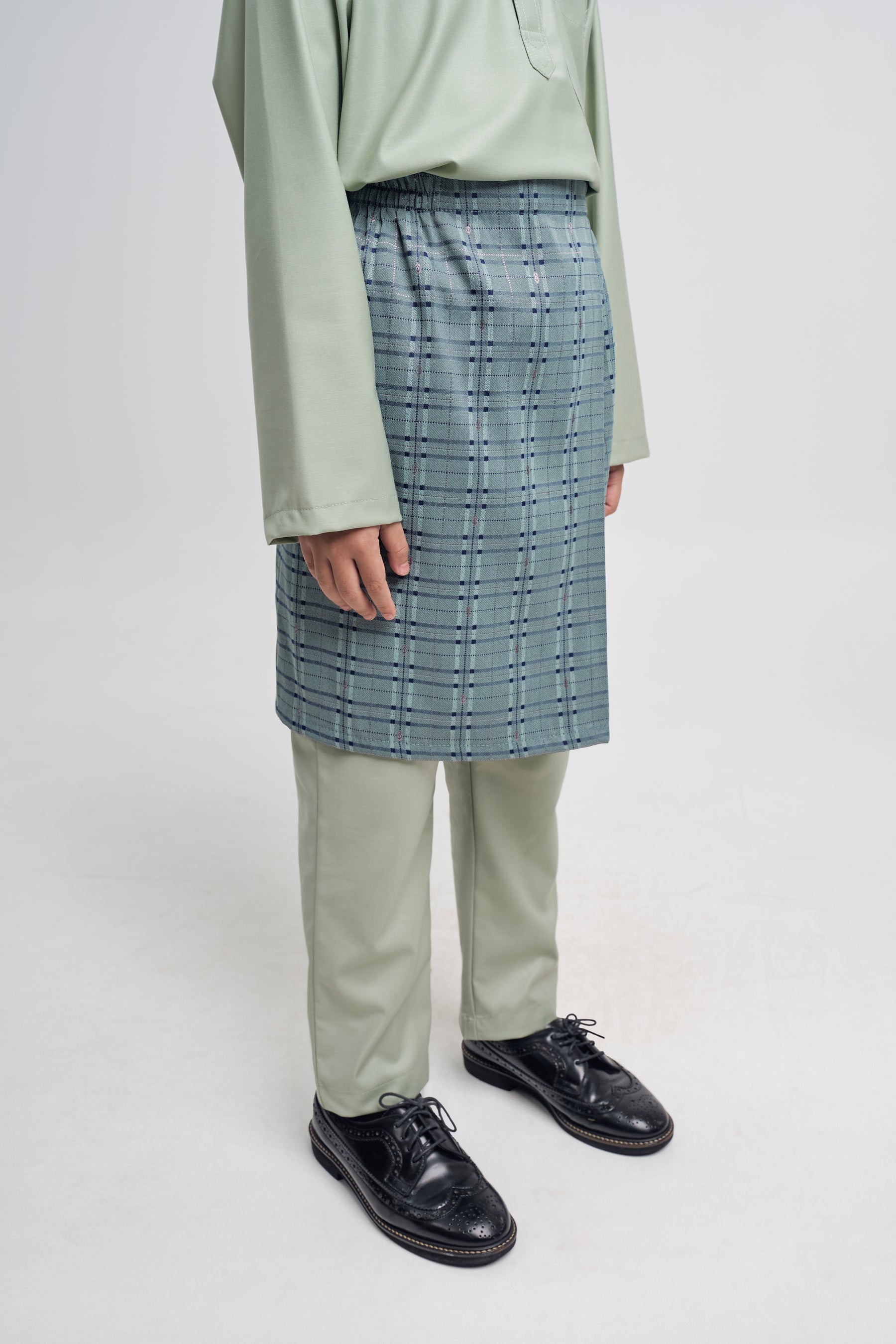 Patawali Boys Baju Melayu Cekak Musang - Mint Green