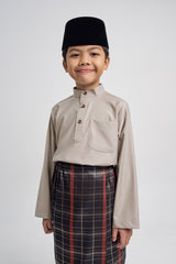 Patawali Boys Baju Melayu Cekak Musang - Light Olive