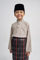 Patawali Boys Baju Melayu Cekak Musang - Light Olive
