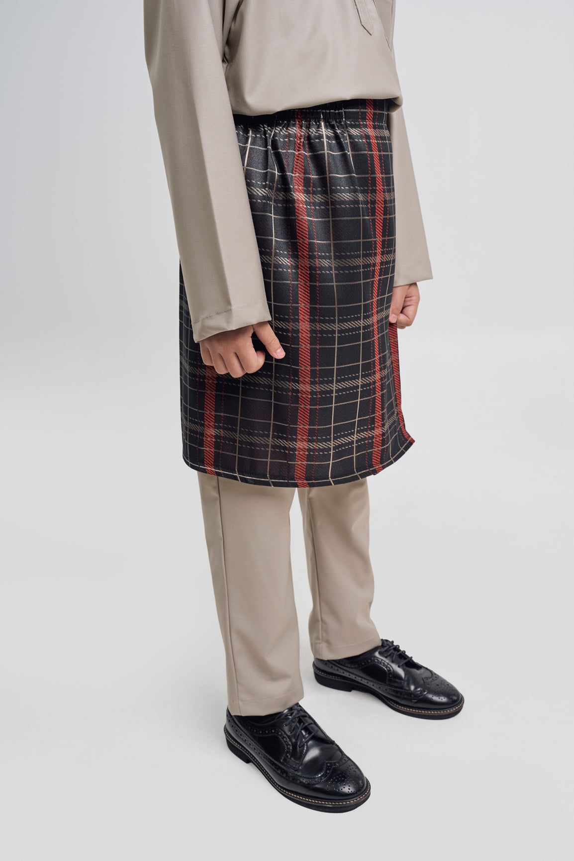 Patawali Boys Baju Melayu Cekak Musang - Light Olive