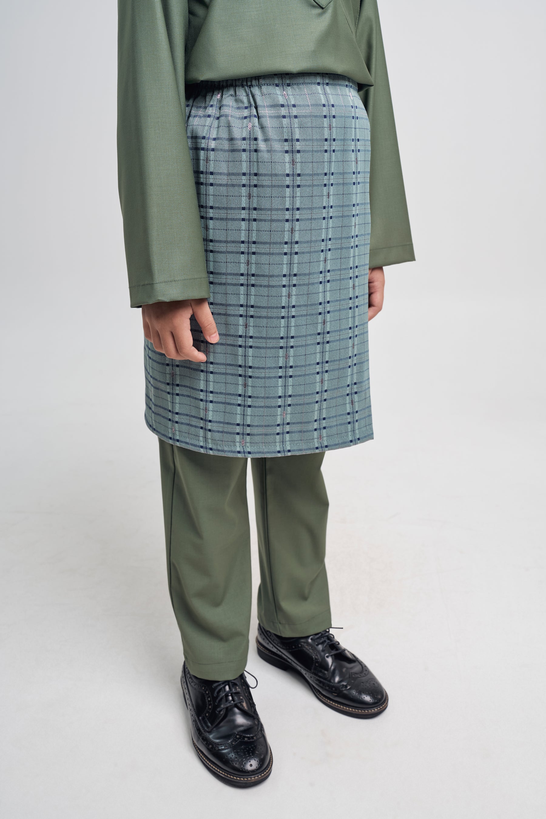 Patawali Boys Baju Melayu Cekak Musang - Pickle Green
