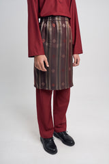 Patawali Boys Baju Melayu Cekak Musang - Mahogany Red
