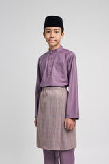 Patawali Boys Baju Melayu Cekak Musang - Dusty Lilac