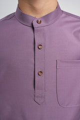 Patawali Boys Baju Melayu Cekak Musang - Dusty Lilac