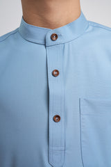 Patawali Boys Baju Melayu Cekak Musang - Light Blue
