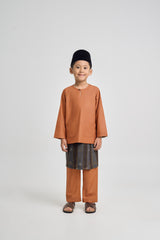 Patawali Boys Baju Melayu Teluk Belanga - Apricot