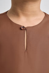 Patawali Boys Baju Melayu Teluk Belanga - Coffee Brown