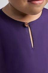 Patawali Boys Baju Melayu Teluk Belanga - Dark Indigo