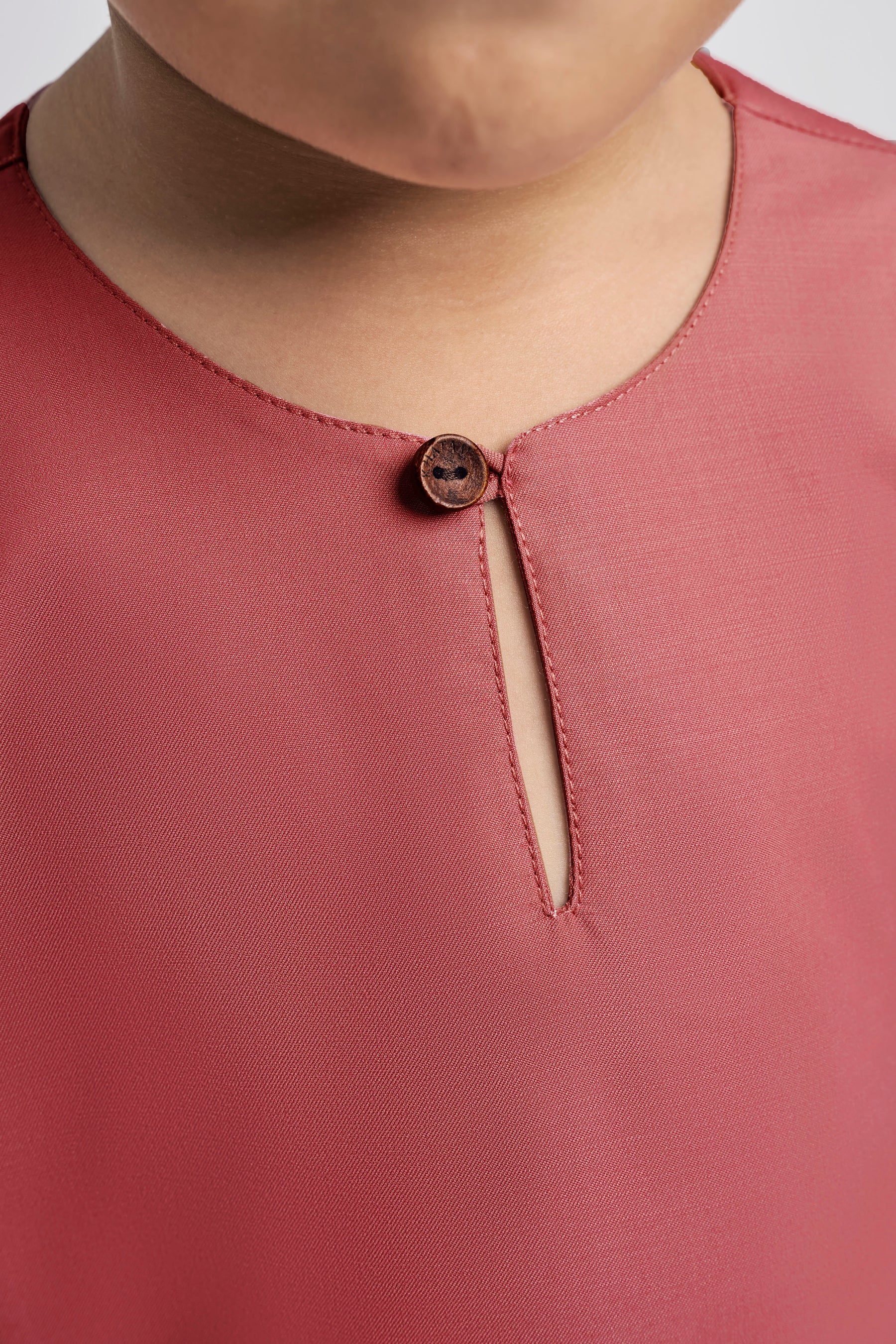 Patawali Boys Baju Melayu Teluk Belanga - Dark Rose