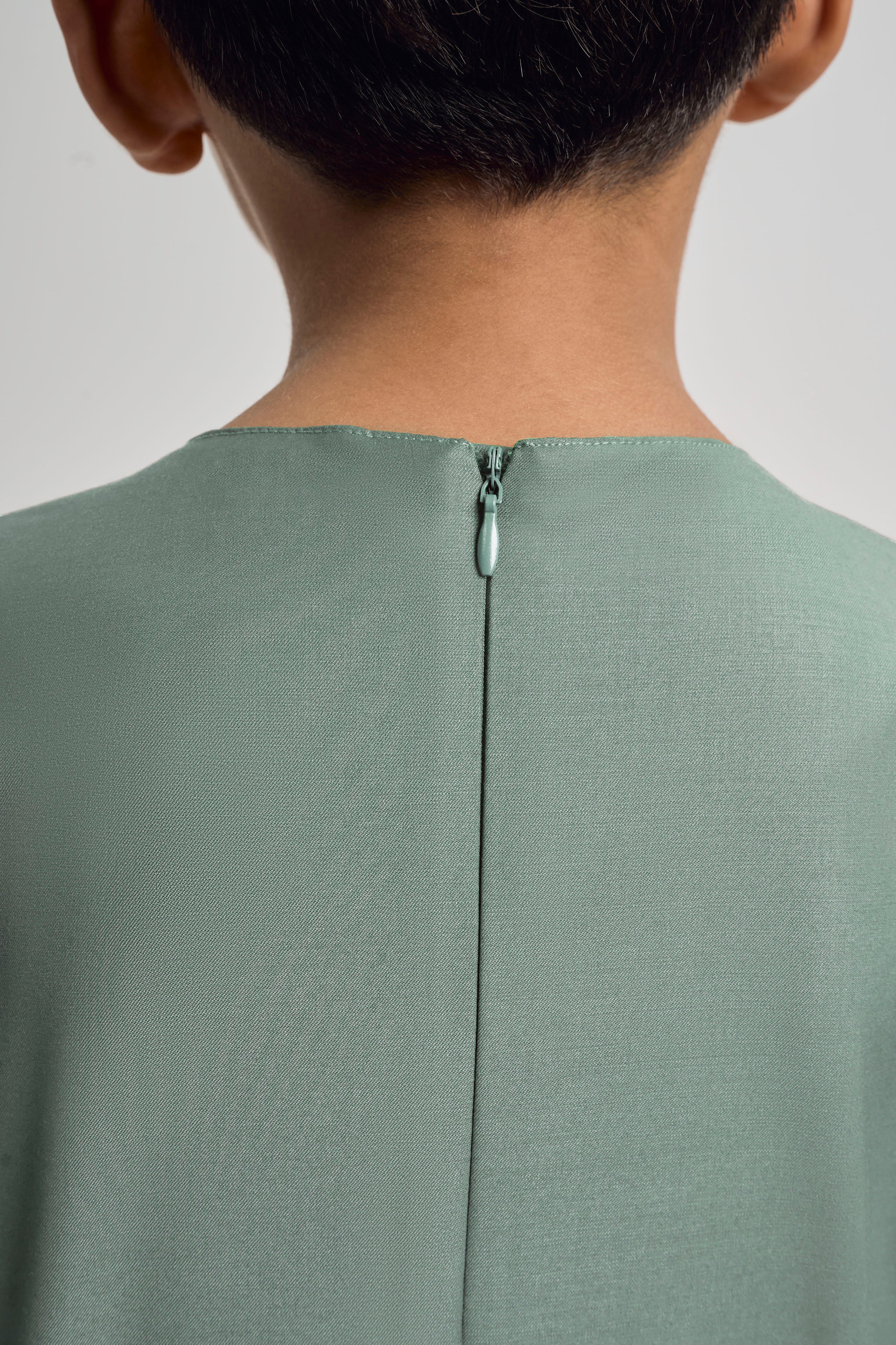 Patawali Boys Baju Melayu Teluk Belanga - Grass Green