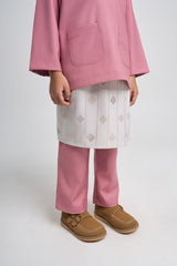 Patawali Boys Baju Melayu Teluk Belanga - Pink Belacan
