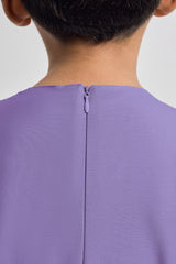 Patawali Boys Baju Melayu Teluk Belanga - Purple Yam