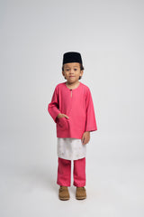 Patawali Boys Baju Melayu Teluk Belanga - Rose Red