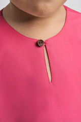 Patawali Boys Baju Melayu Teluk Belanga - Rose Red