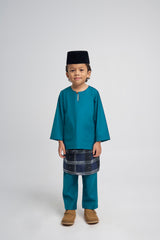 Patawali Boys Baju Melayu Teluk Belanga - Turquoise