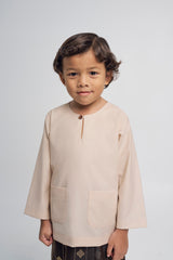 Patawali Boys Baju Melayu Teluk Belanga - Beige