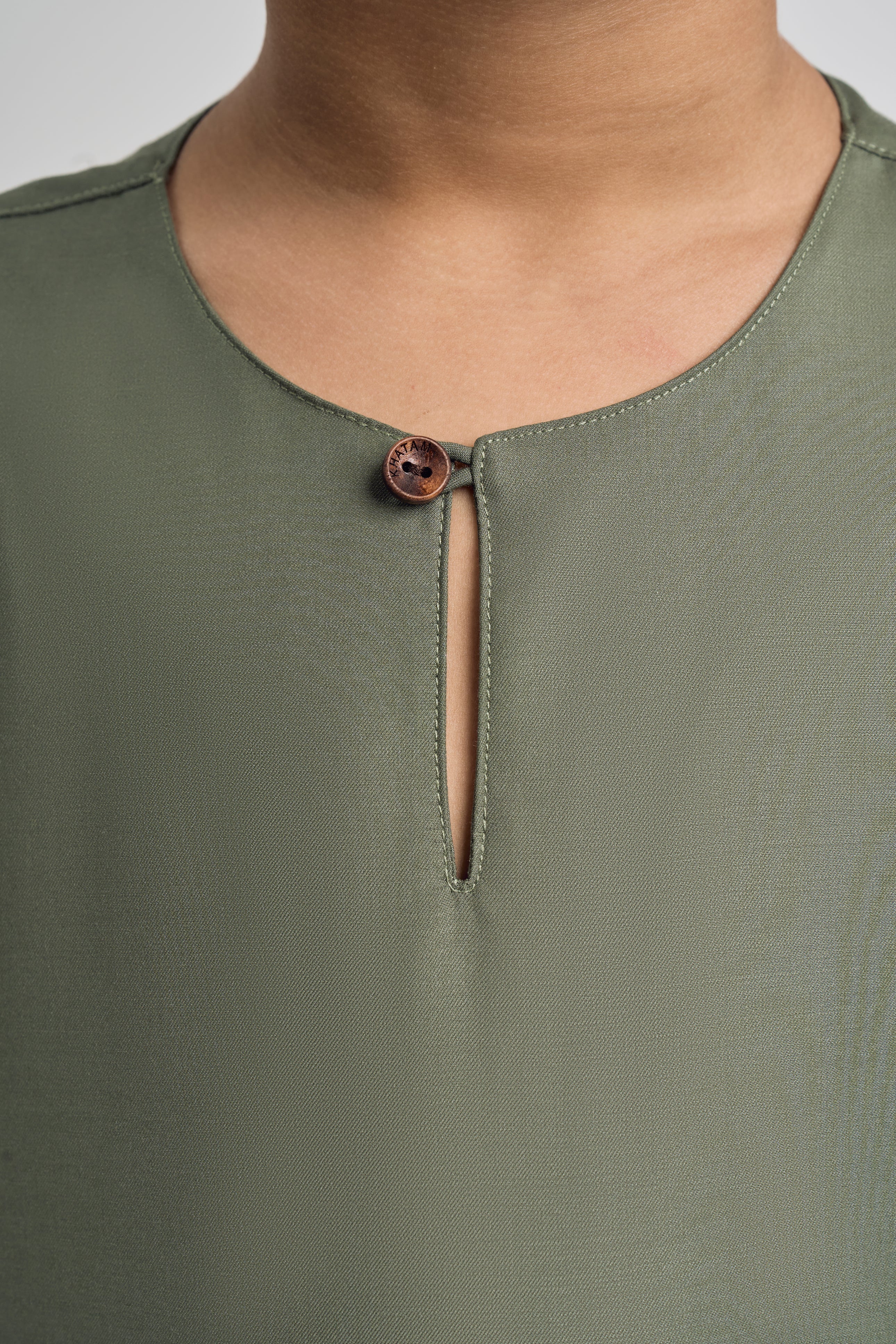 Patawali Boys Baju Melayu Teluk Belanga - Pickle Green