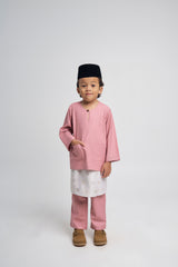 Patawali Boys Baju Melayu Teluk Belanga - Dusty Pink