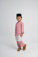 Patawali Boys Baju Melayu Teluk Belanga - Dusty Pink