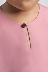Patawali Boys Baju Melayu Teluk Belanga - Dusty Pink