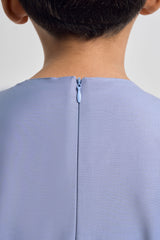 Patawali Boys Baju Melayu Teluk Belanga - Stone Blue