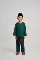 Patawali Boys Baju Melayu Teluk Belanga - Emerald Green