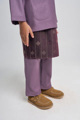 Patawali Boys Baju Melayu Teluk Belanga - Dusty Lilac