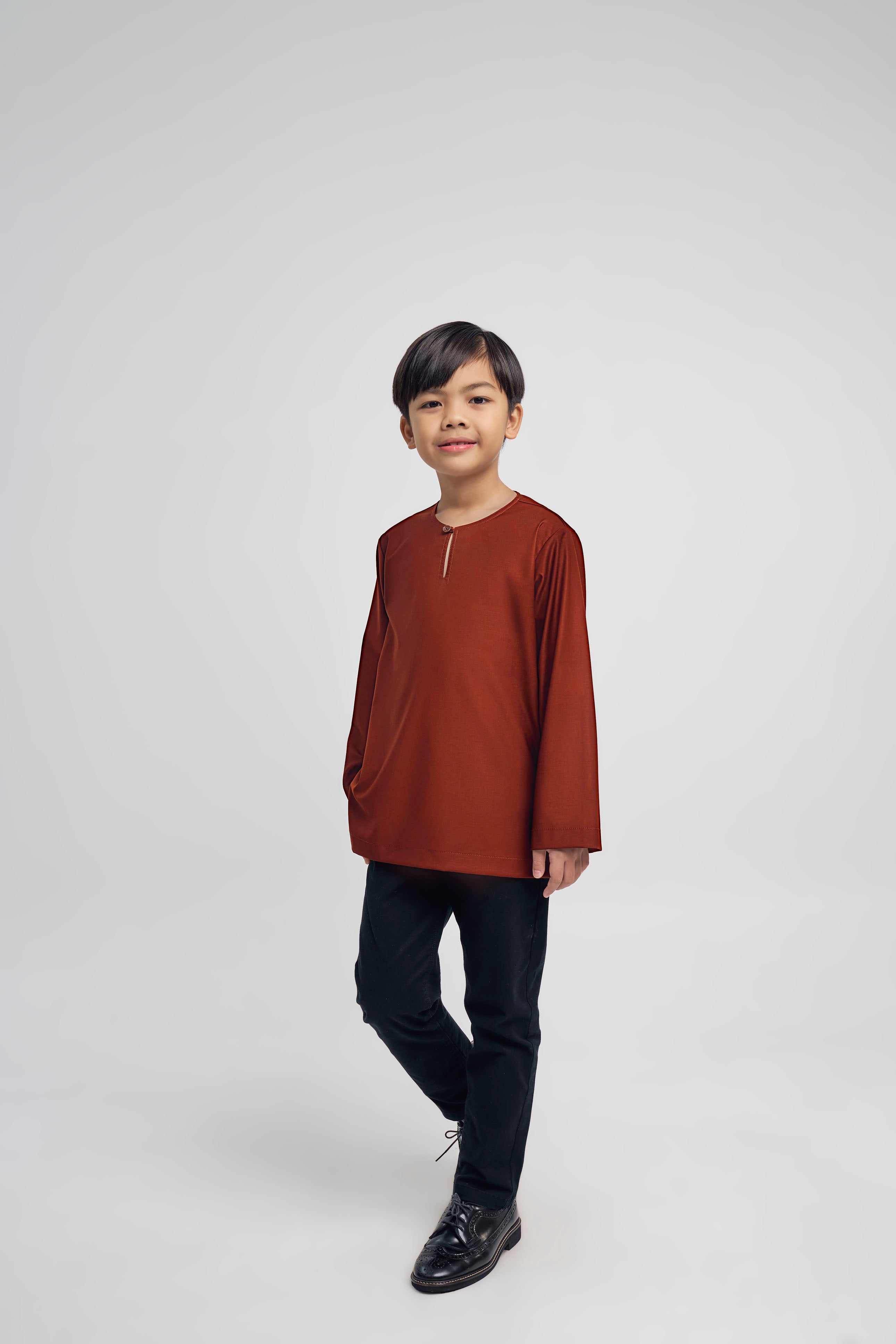 Patawali Boys Top - Bean Brown
