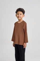 Patawali Boys Top - Coffee Brown