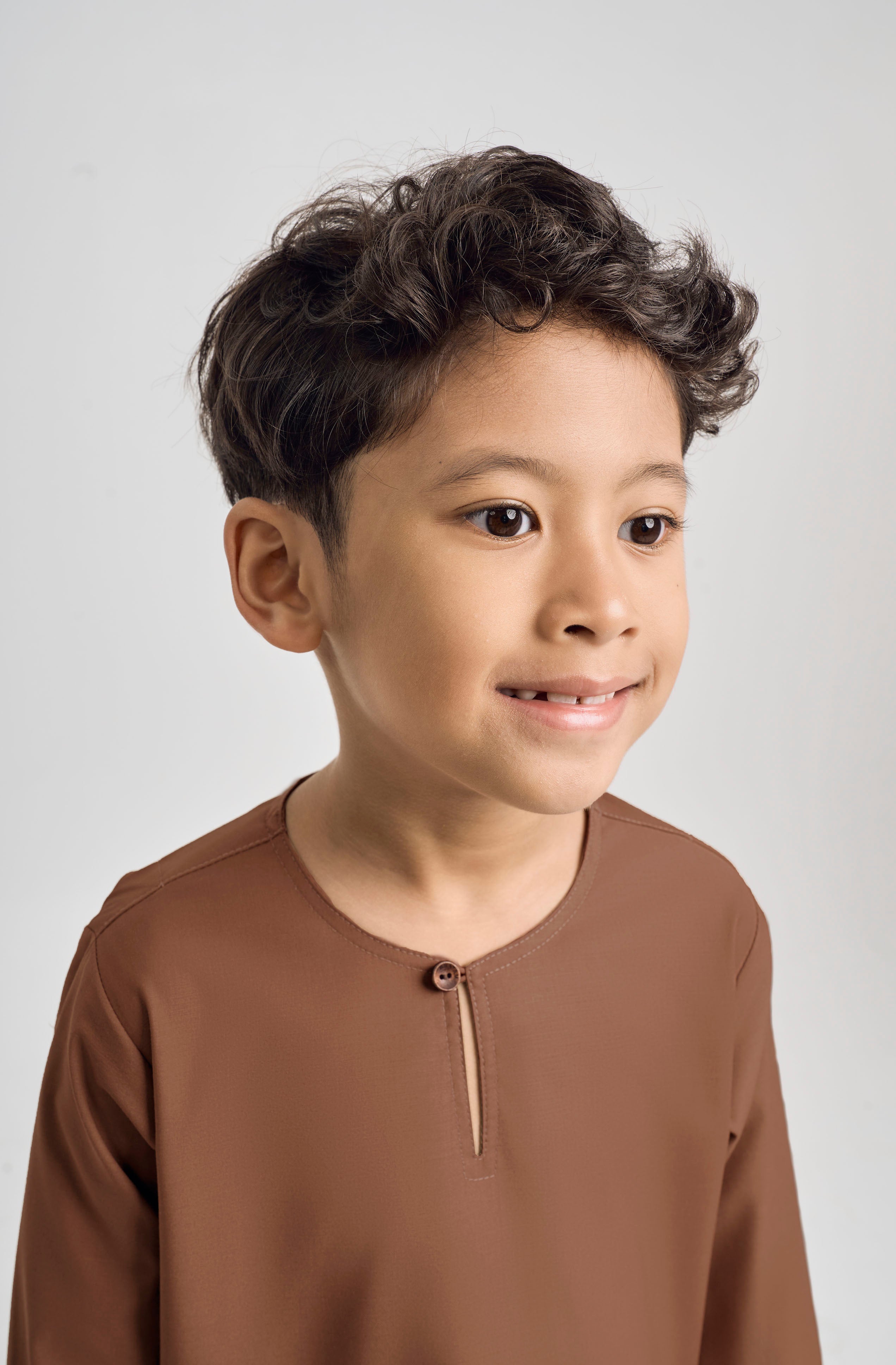 Patawali Boys Top - Coffee Brown