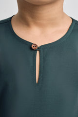 Patawali Boys Top - Deep Green