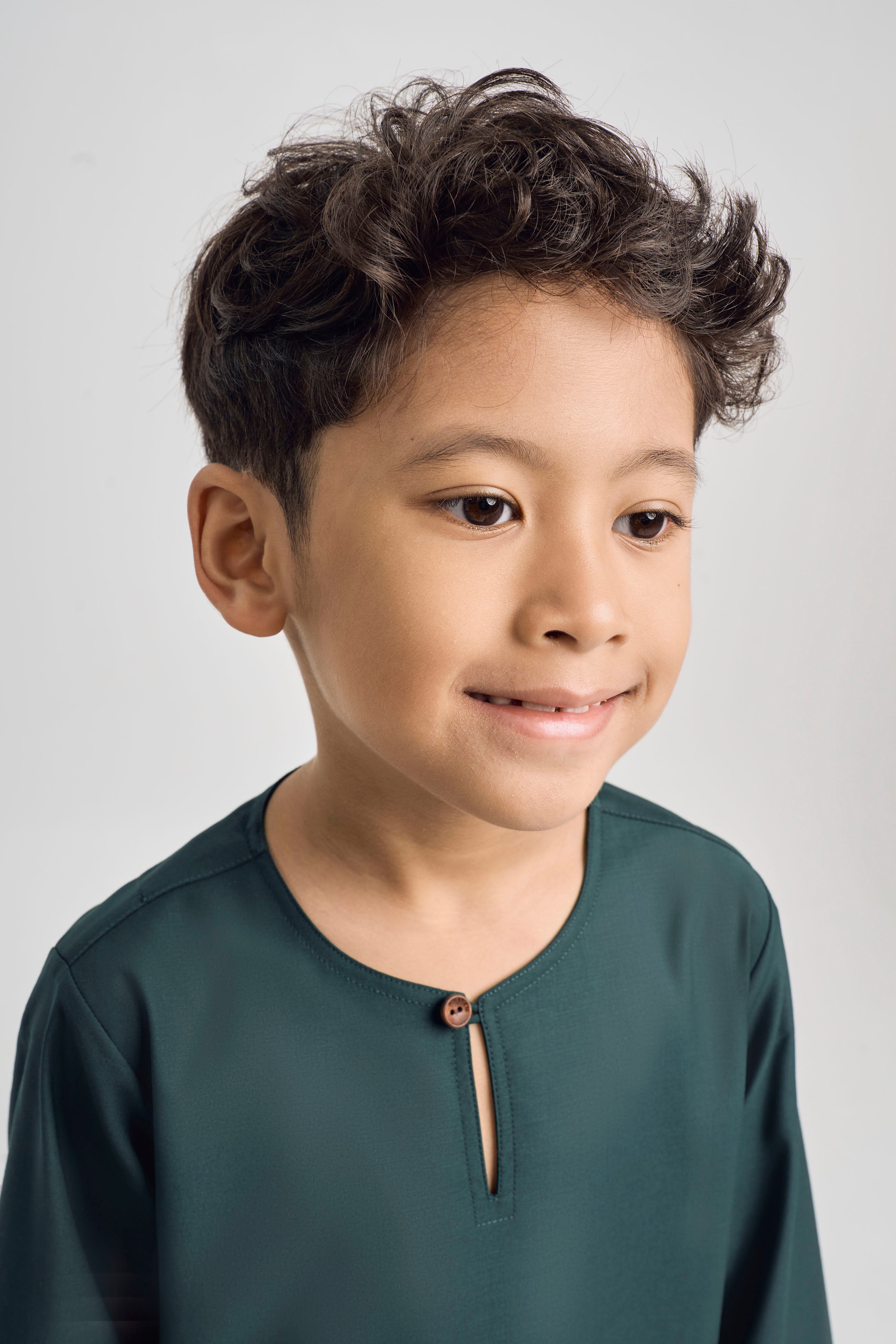 Patawali Boys Top - Deep Green