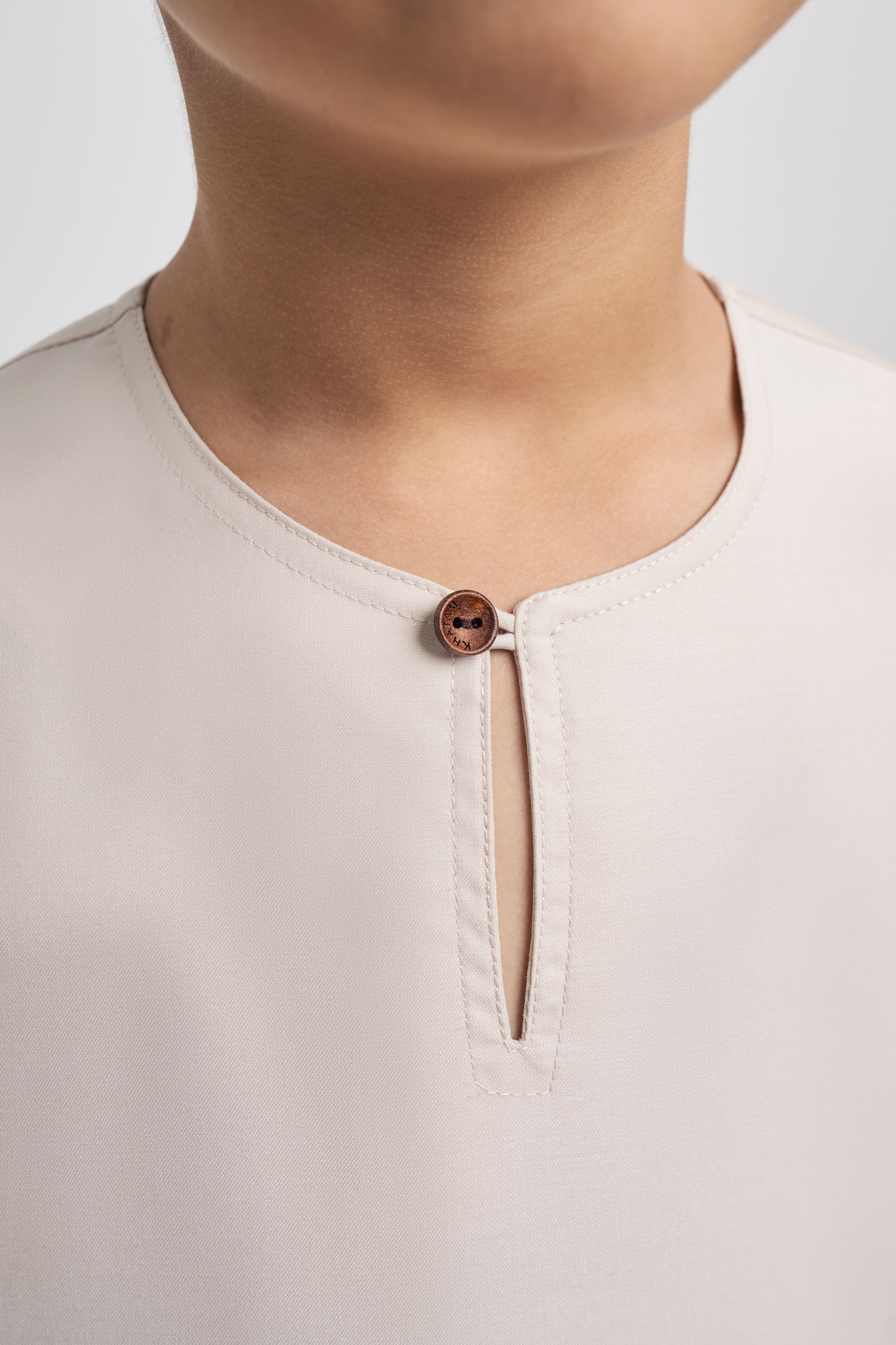 Patawali Boys Top - Light Taupe