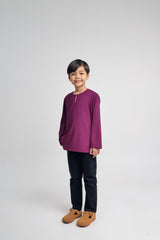 Patawali Boys Top - Purple Manggis