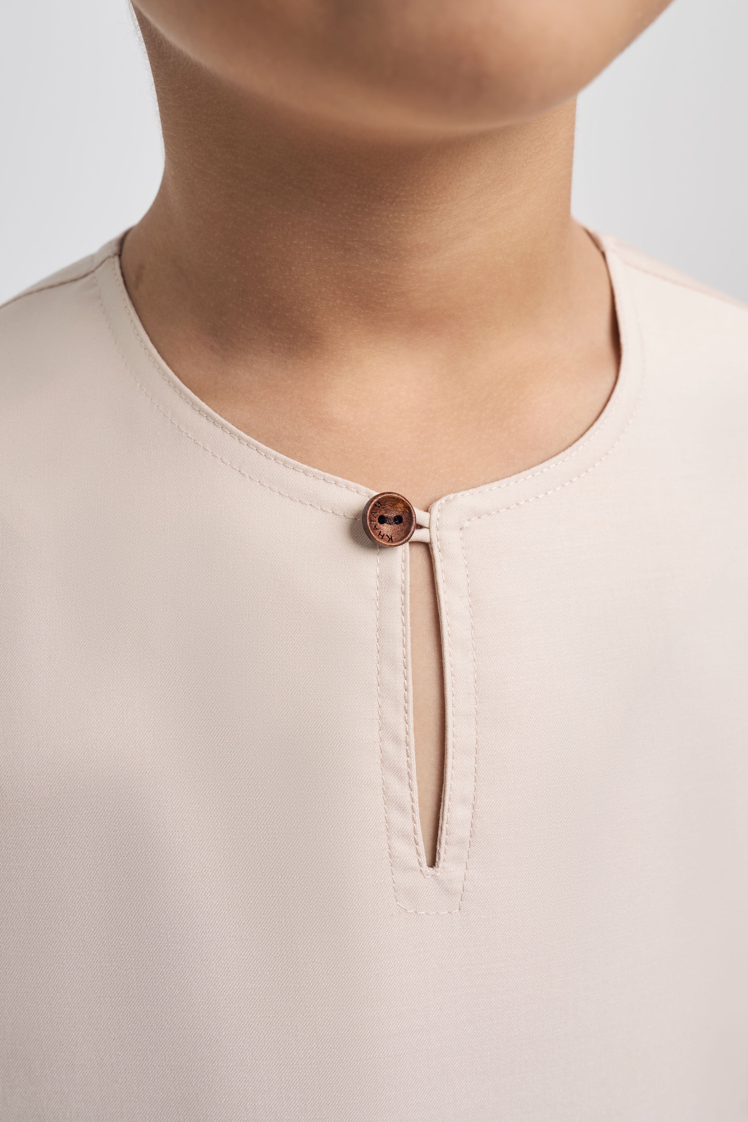 Patawali Boys Top - Ecru Beige