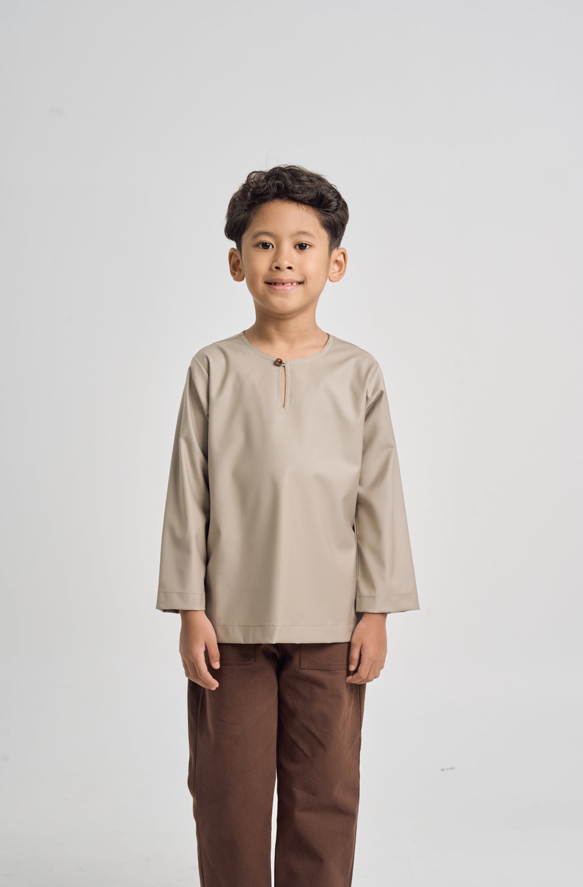 Patawali Boys Top - Light Olive
