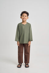 Patawali Boys Top - Pickle Green