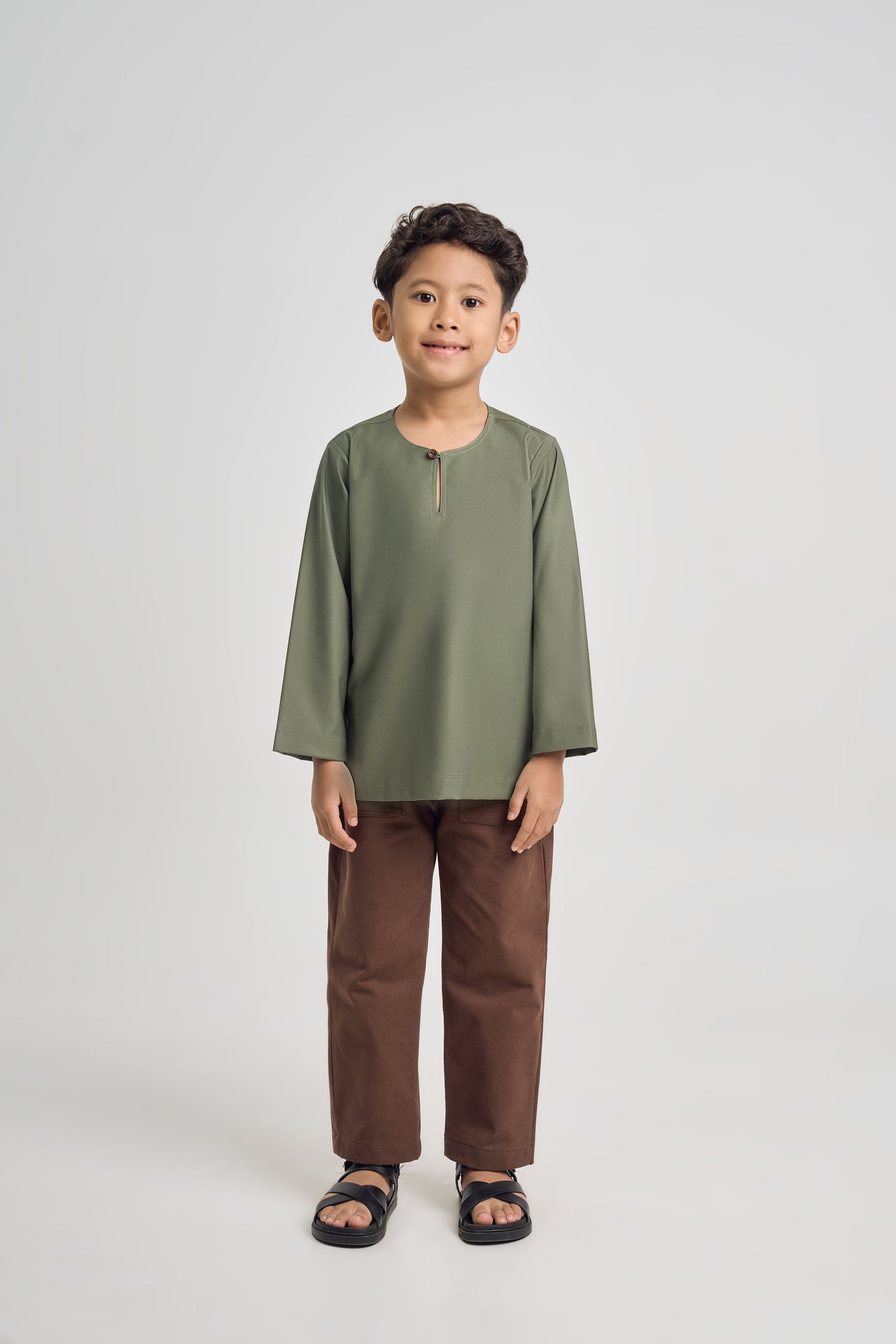 Patawali Boys Top - Pickle Green