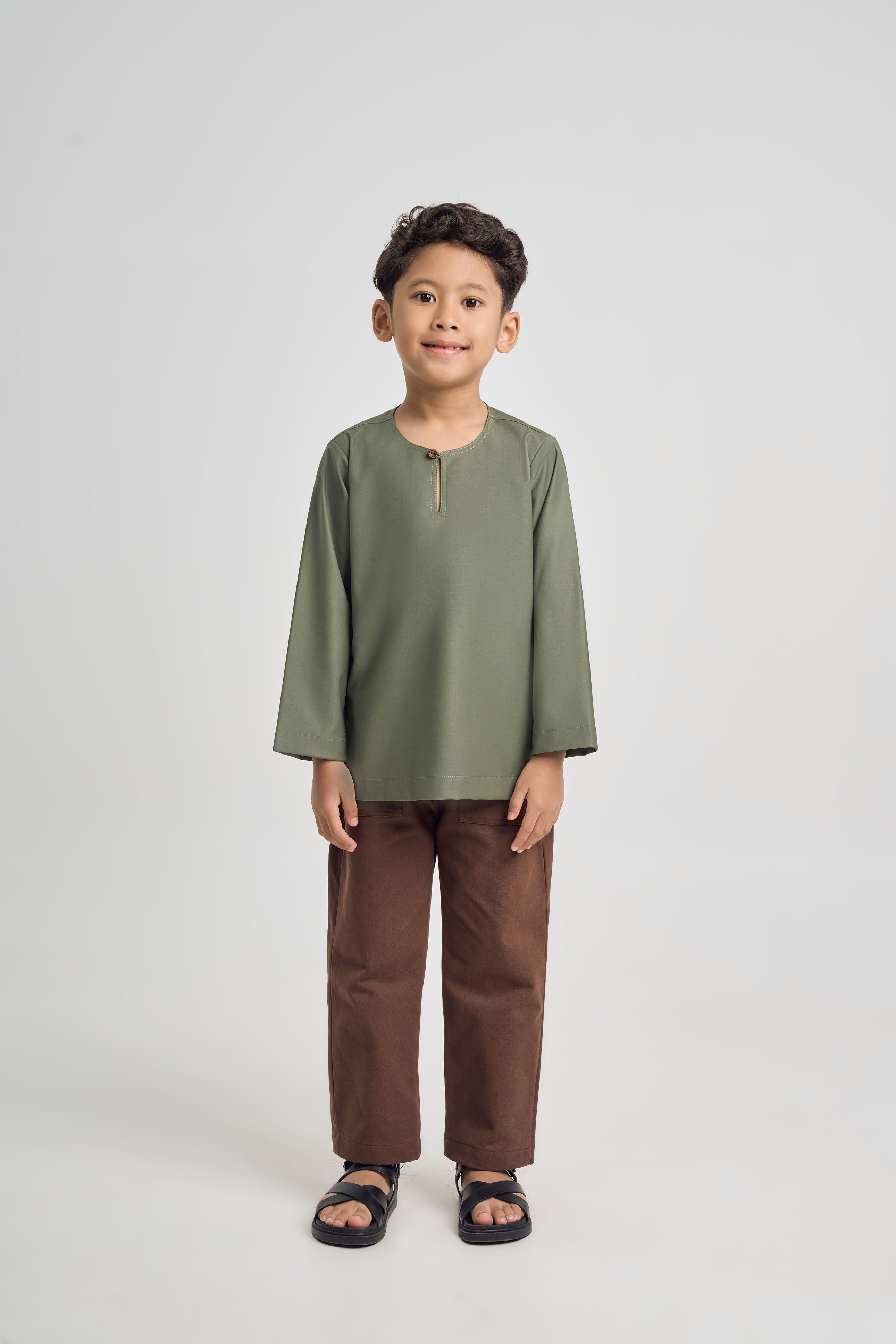 Patawali Boys Top - Pickle Green
