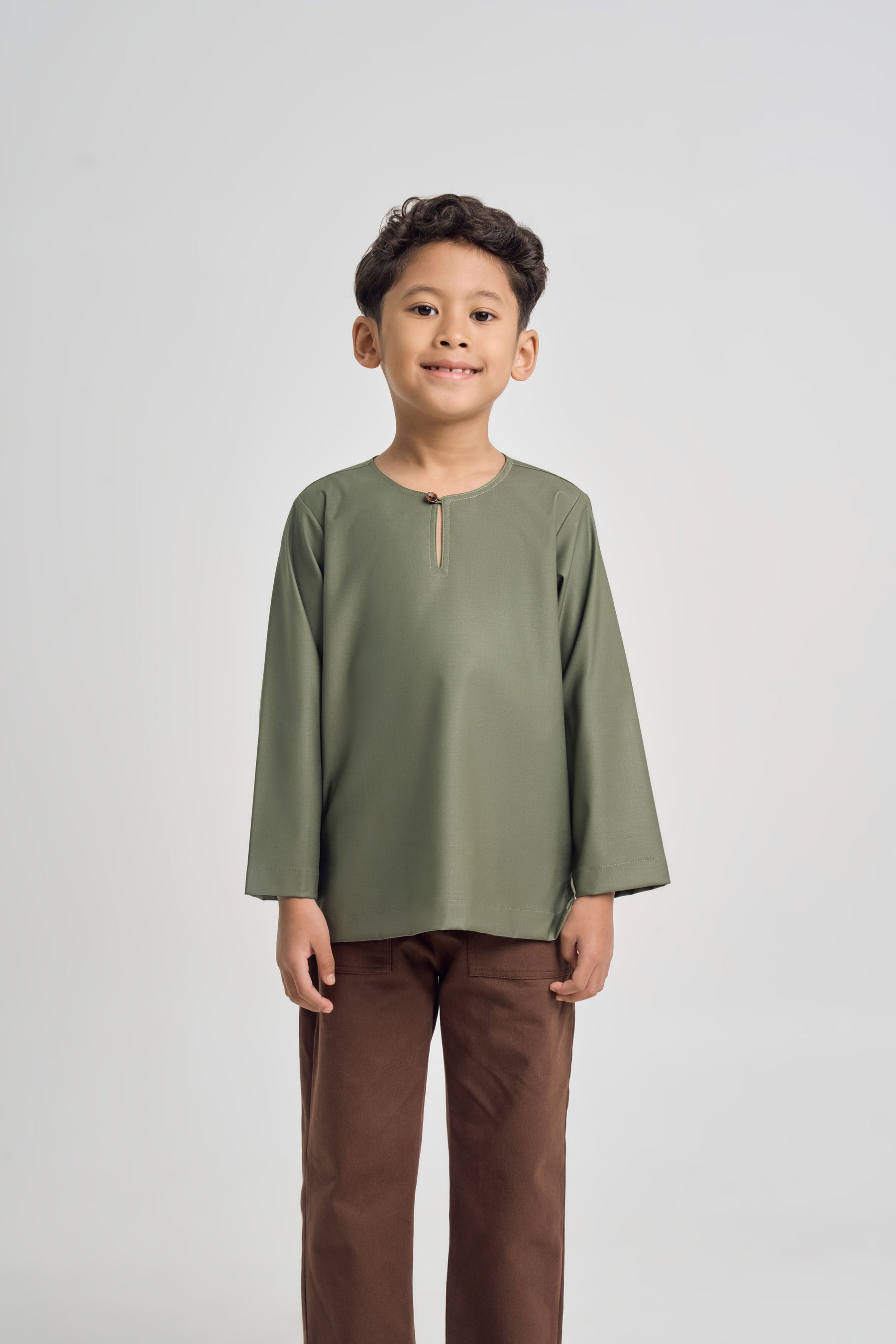 Patawali Boys Top - Pickle Green