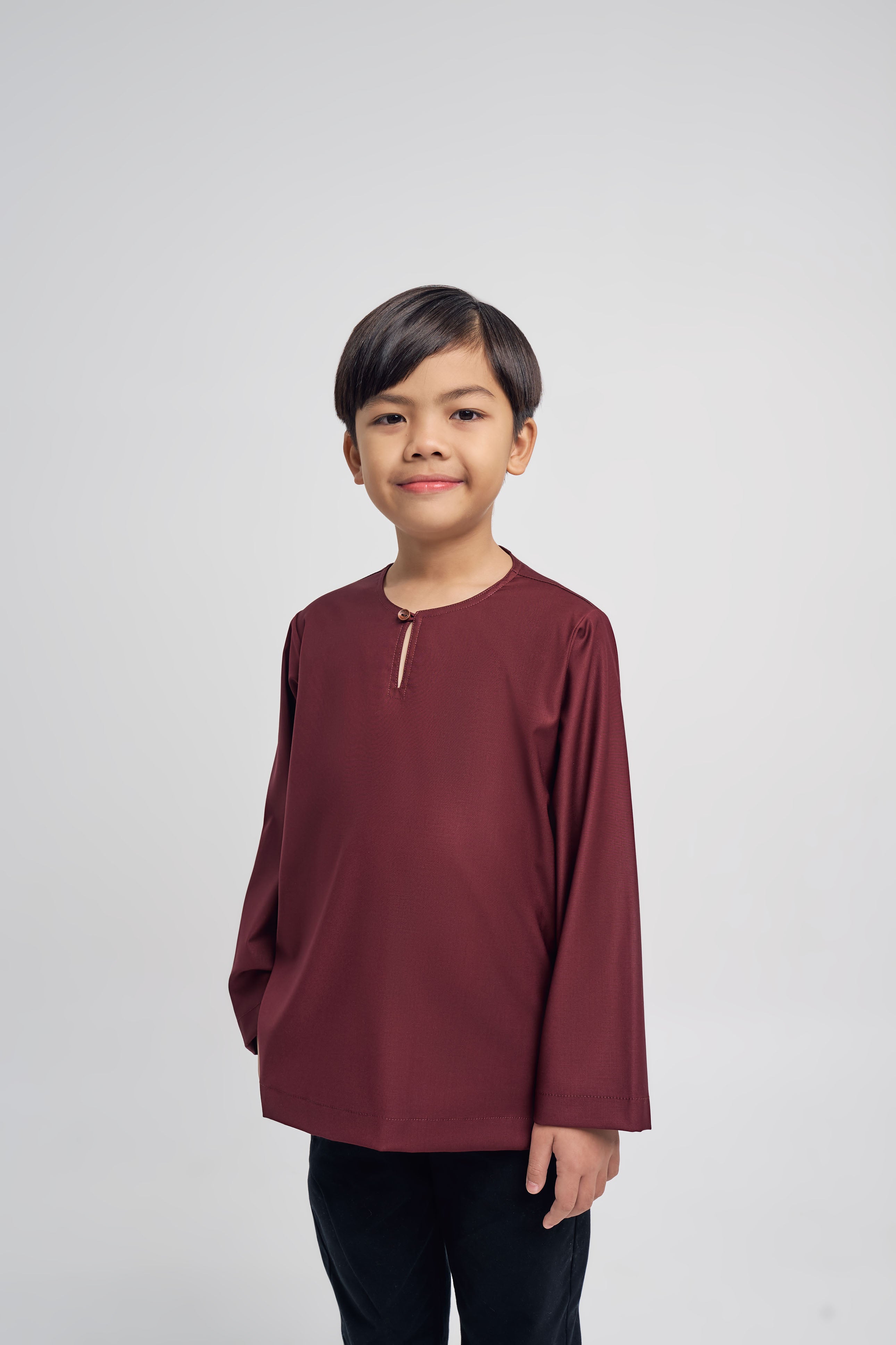 Patawali Boys Top - Mahogany Red