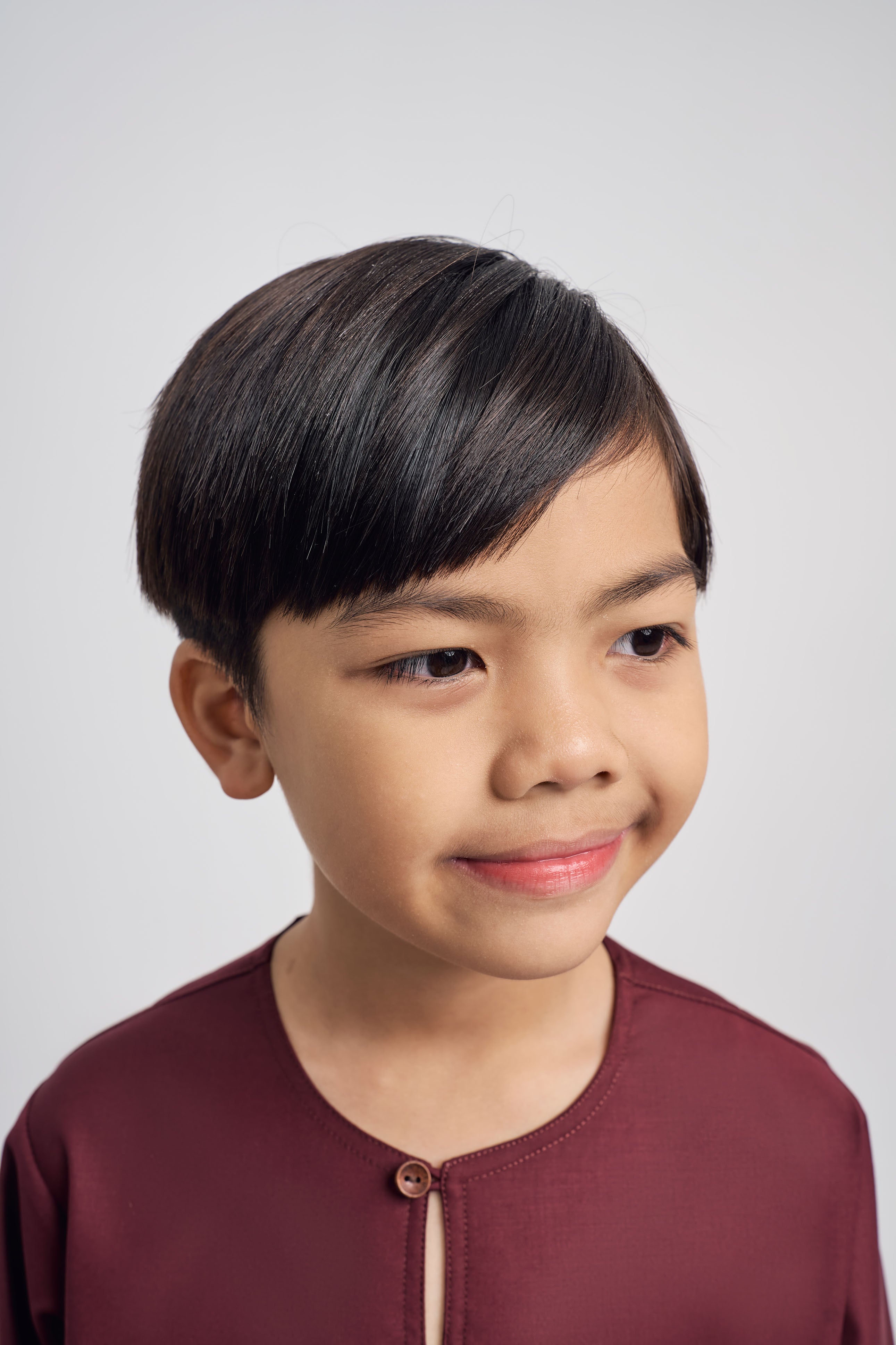 Patawali Boys Top - Mahogany Red