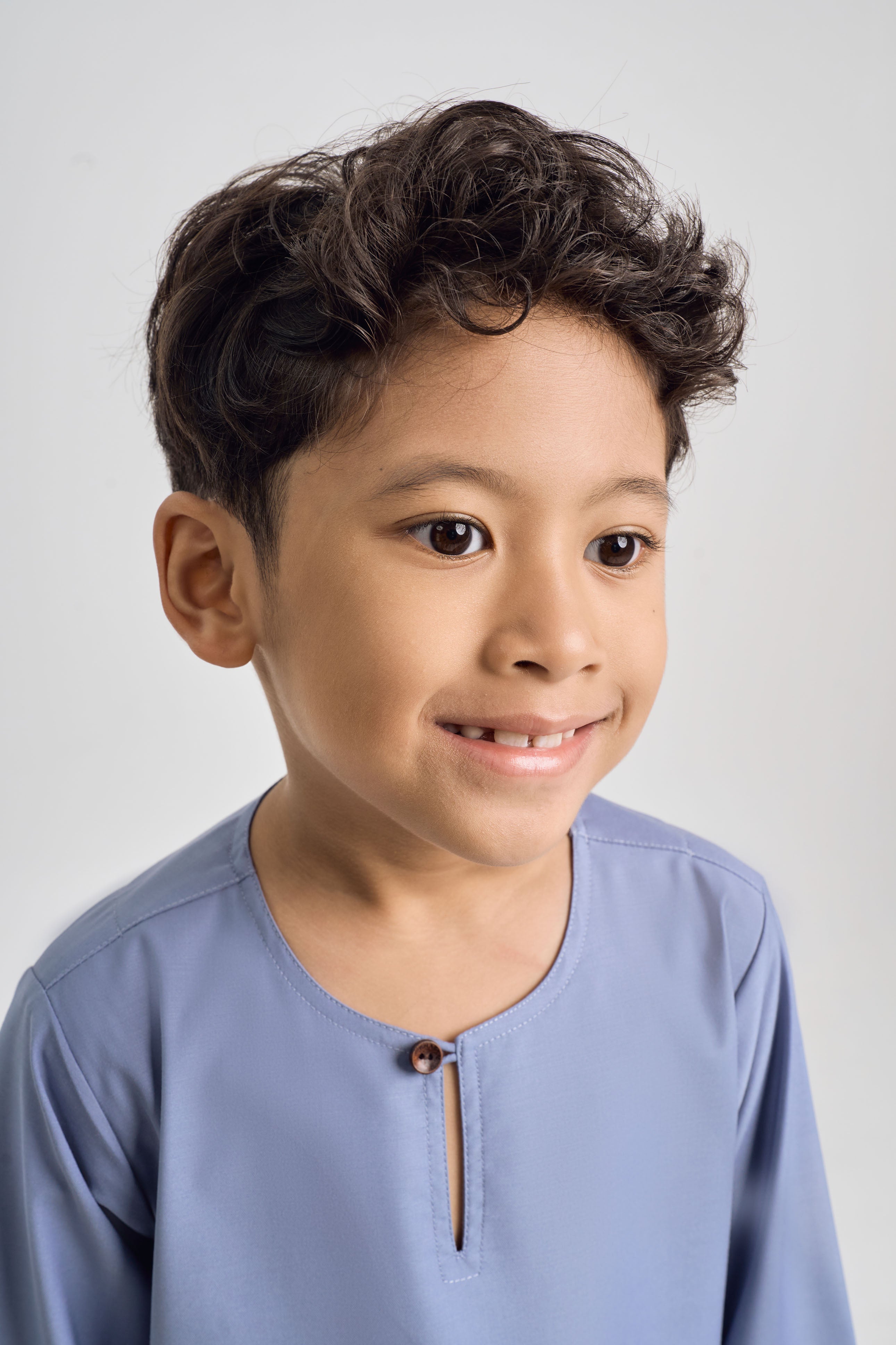 Patawali Boys Top - Stone Blue