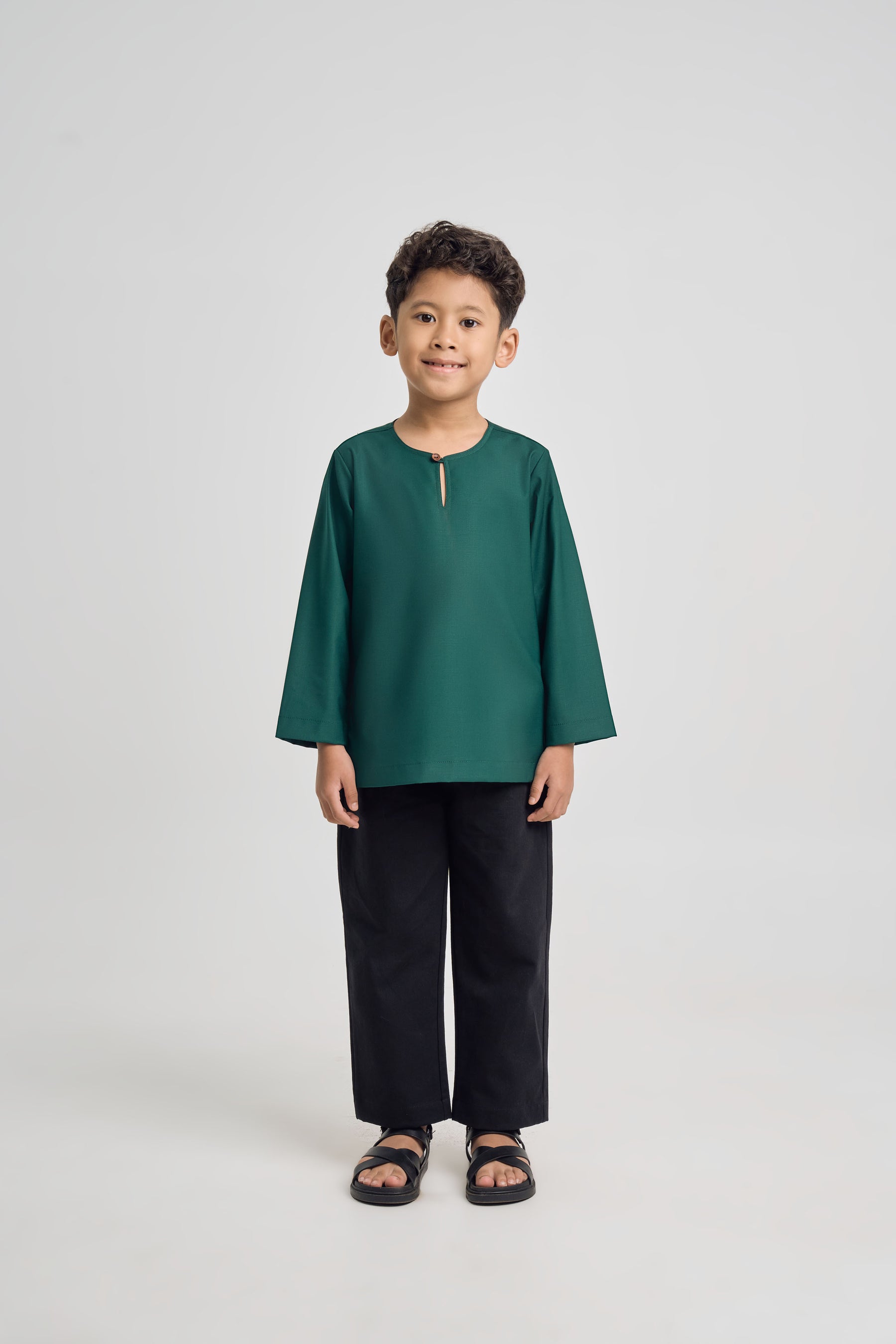 Patawali Boys Top - Emerald Green